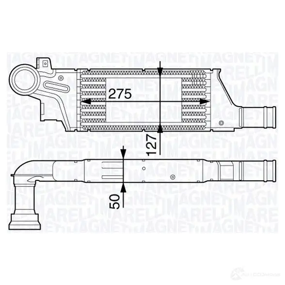 Интеркулер MAGNETI MARELLI 351319201880 MST188 35131920188 0 1029223 изображение 0