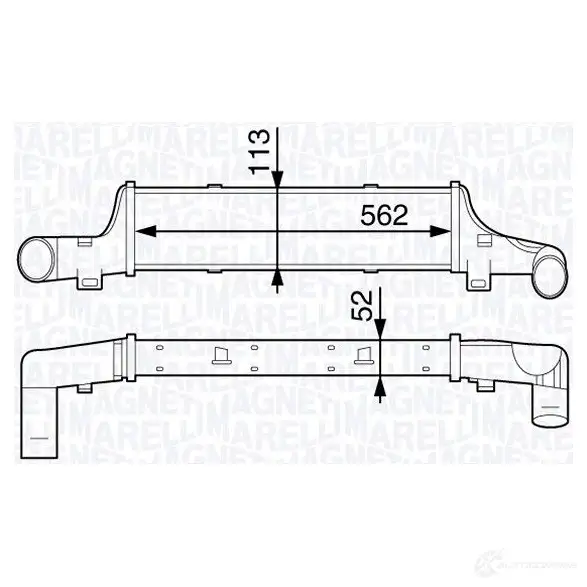 Интеркулер MAGNETI MARELLI 3513 19202500 MST250 351319202500 1029314