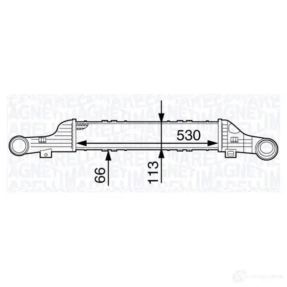 Интеркулер MAGNETI MARELLI MST221 1029274 3513 19202210 351319202210 изображение 0