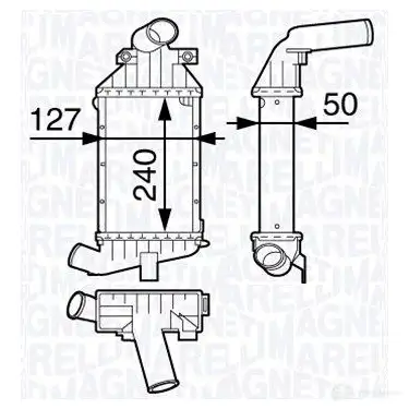 Интеркулер MAGNETI MARELLI MST249 1029312 3513192 02490 351319202490