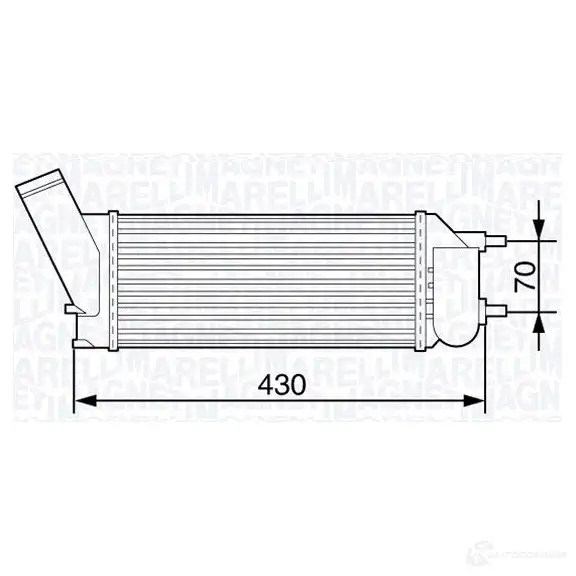 Интеркулер MAGNETI MARELLI 1029420 MS T353 351319203530 VHH2AS2