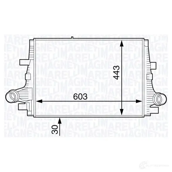 Интеркулер MAGNETI MARELLI 3 51319202100 1029257 MST210 351319202100 изображение 0