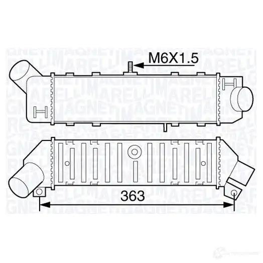 Интеркулер MAGNETI MARELLI 1029432 351319203600 M ST360 AWS7VBZ