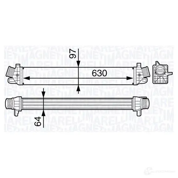 Интеркулер MAGNETI MARELLI 351319202980 3 51319202980 MST298 1029367 изображение 0