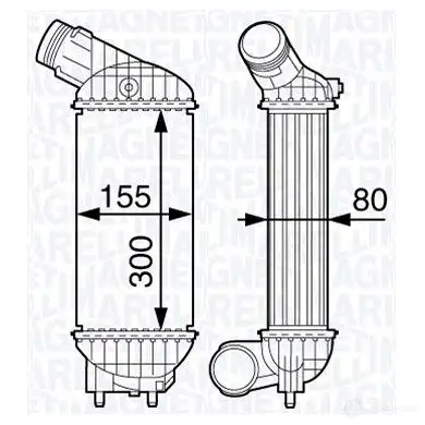 Интеркулер MAGNETI MARELLI 351319202790 1029348 3513192027 90 MST279