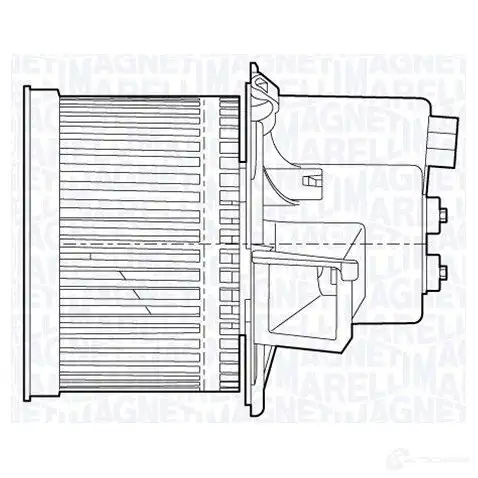 Моторчик вентилятора печки MAGNETI MARELLI Q0IT3 MTE6 55AX 069412655010 1018202 изображение 0