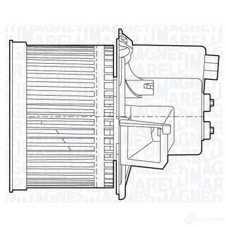 Моторчик вентилятора печки MAGNETI MARELLI JICV3L 069412651010 M TE651AX 1018198 изображение 0