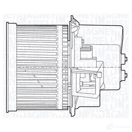 Моторчик вентилятора печки MAGNETI MARELLI 1018201 MTE654A X 069412654010 CF5OD изображение 0
