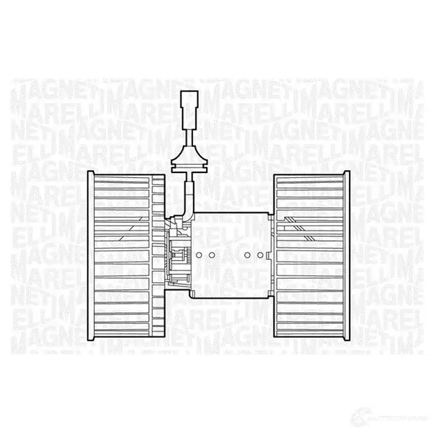 Моторчик вентилятора печки MAGNETI MARELLI 1018193 PBONH6B MT E534AX 069412534010