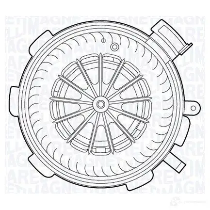 Моторчик вентилятора печки MAGNETI MARELLI MTE701AX 069 41 270 101 0 069412701010 1018231 изображение 0