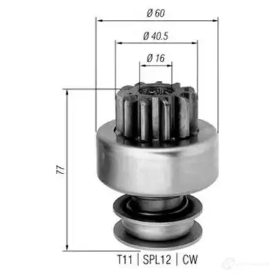 Бендикс стартера MAGNETI MARELLI G2JD87 940113020292 521677140 A MB0292