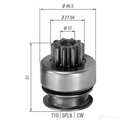 Бендикс стартера MAGNETI MARELLI AMB01 78 940113020178 8CPZMF 724018934
