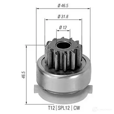 Бендикс стартера MAGNETI MARELLI AM B0437 1309729975 940113020437 P3M8HQX