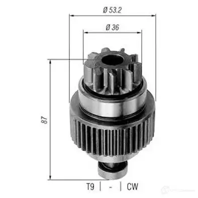 Бендикс стартера MAGNETI MARELLI 1193811918 940113020249 A MB0249 D4S87XQ