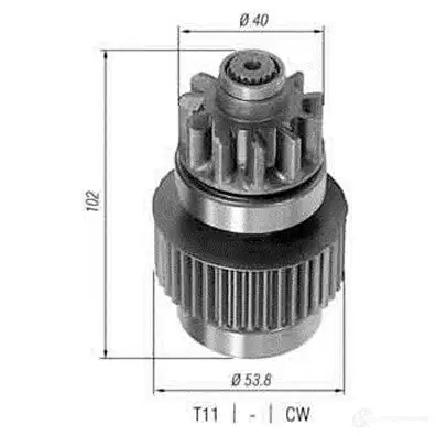 Бендикс стартера MAGNETI MARELLI 1366319625 11PVNBX 940113020300 A MB0300 изображение 0