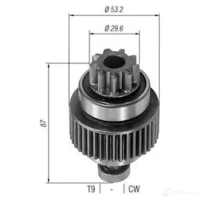 Бендикс стартера MAGNETI MARELLI 1193811893 AMB022 4 940113020224 BEUA8K1