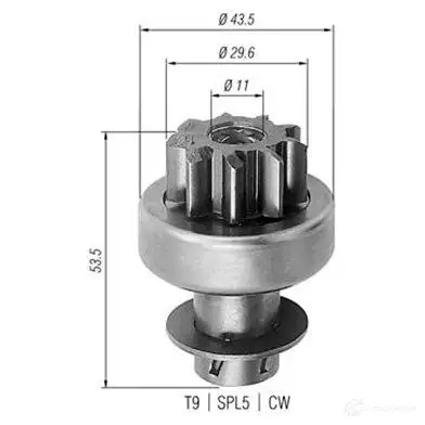 Бендикс стартера MAGNETI MARELLI RL4EL 1193811924 940113020262 AMB02 62