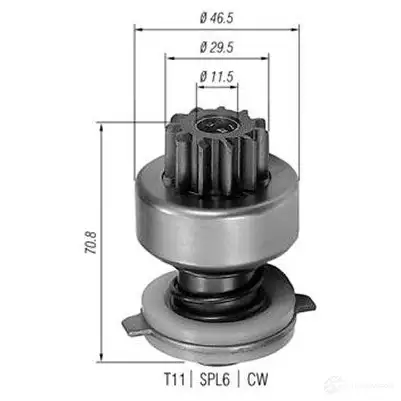 Бендикс стартера MAGNETI MARELLI 074886131 010 1046367 940113020107 074887061010