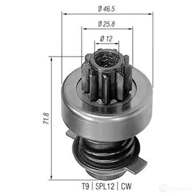 Бендикс стартера MAGNETI MARELLI 1193811701 4QVDZL6 940113020011 A MB0011 изображение 0