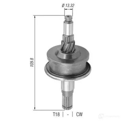 Бендикс стартера MAGNETI MARELLI 1330640533 940113020359 845EGK AMB 0359 изображение 0