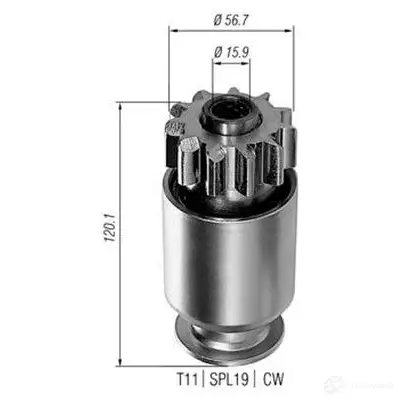 Бендикс стартера MAGNETI MARELLI 4V4PRV 940113020024 AMB002 4 1046352