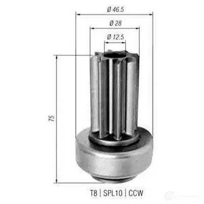 Бендикс стартера MAGNETI MARELLI S595L2D AMB0 341 1333827057 940113020341 изображение 0