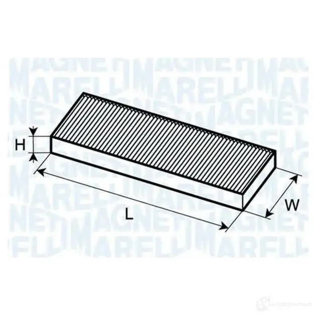 Салонный фильтр MAGNETI MARELLI 350203061320 L4W9W BCF 132 1026128