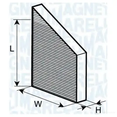 Салонный фильтр MAGNETI MARELLI D8DTWJI 1026304 350203063930 BCF3 93