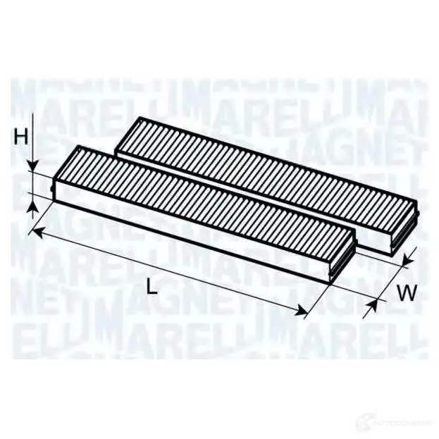 Салонный фильтр MAGNETI MARELLI BC F253 1026238 350203062530 7E2Y49P