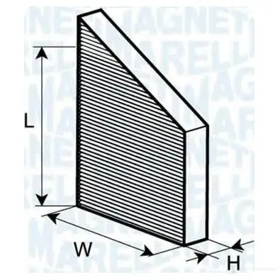 Салонный фильтр MAGNETI MARELLI BCF2 71 1026256 8Z22QK 350203062710 изображение 0