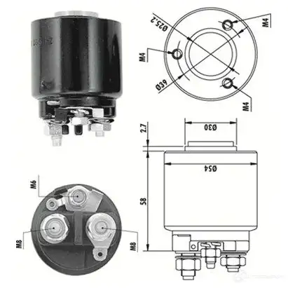 Втягивающее реле MAGNETI MARELLI 940113050140 AME0 140 XQ46Y0S 1340922963