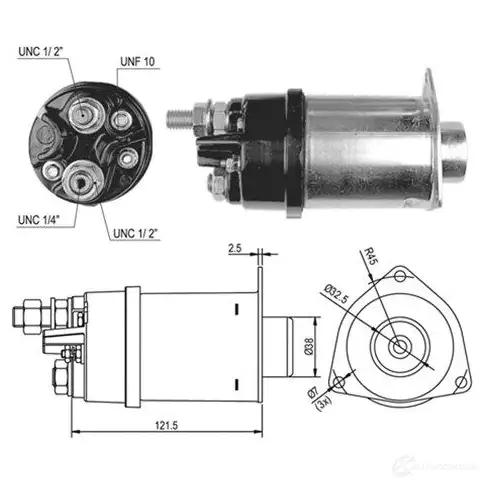 Втягивающее реле MAGNETI MARELLI 1309586103 3ZROKS8 940113050027 AM E0027