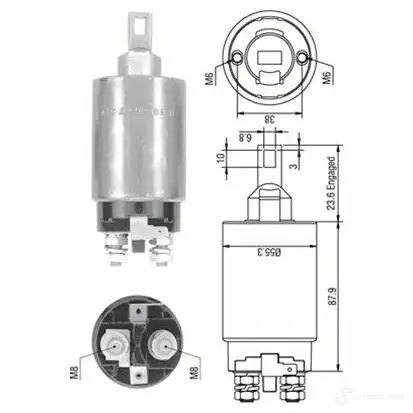 Втягивающее реле MAGNETI MARELLI 940113050335 A ME0335 64JNY 1193812276