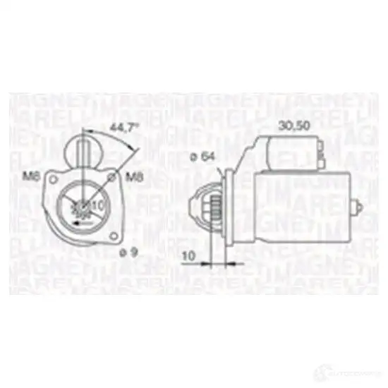 Стартер MAGNETI MARELLI 063720371010 1193731474 944280139400 0 63101023010 изображение 0