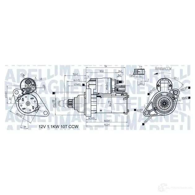 Стартер MAGNETI MARELLI 063721470010 1437597110 LCCE 2