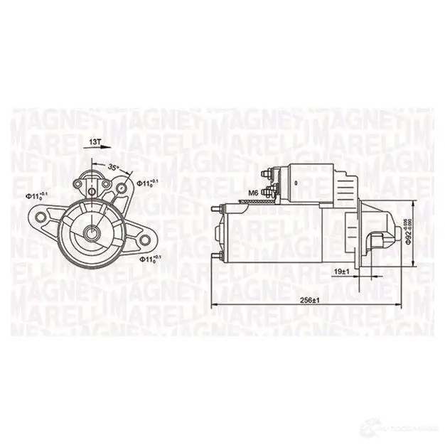 Стартер MAGNETI MARELLI 943209771010 1193731512 06328 0020010 063720977010