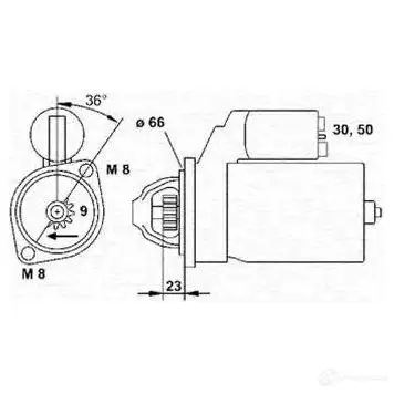 Стартер MAGNETI MARELLI 5YKSXLB MS R373 1047573 943251121010