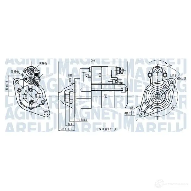 Стартер MAGNETI MARELLI 1437597938 WHX N0W 063721224010