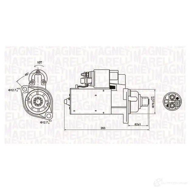 Стартер MAGNETI MARELLI 943211811 010 063721181010 MQS1181 1193731554