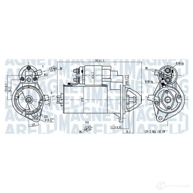 Стартер MAGNETI MARELLI 063720976010 1437597685 MK5Z 9M