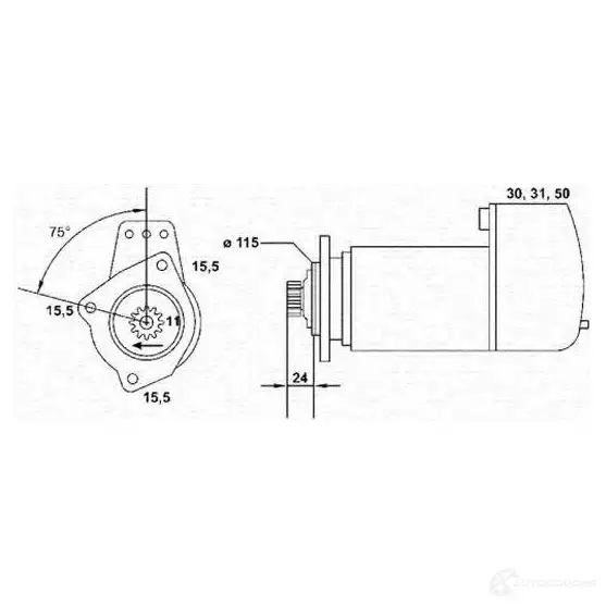Стартер MAGNETI MARELLI MS R709 RFXJMLE 1047717 943252221010