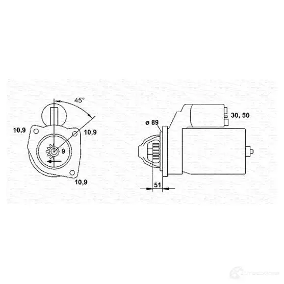 Стартер MAGNETI MARELLI MSR714 1047720 943252232010 94325 2232010