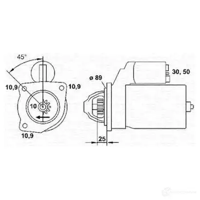 Стартер MAGNETI MARELLI 1047734 943252274010 JRFLC M SR735
