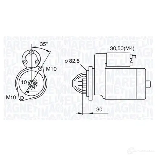 Стартер MAGNETI MARELLI MSN2025 944280 172600 1017041 063521092500