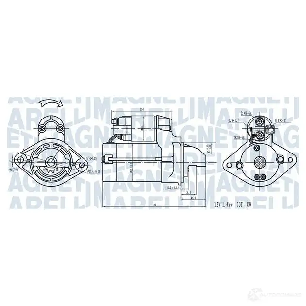 Стартер MAGNETI MARELLI NIVRA 6 063721441910 1437598078 изображение 0