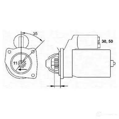 Стартер MAGNETI MARELLI R864FPE 1047531 MSR107 0 943241070010