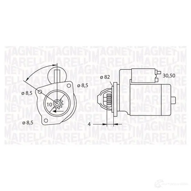 Стартер MAGNETI MARELLI MSN3 625 063523625010 TYZD6 1017085