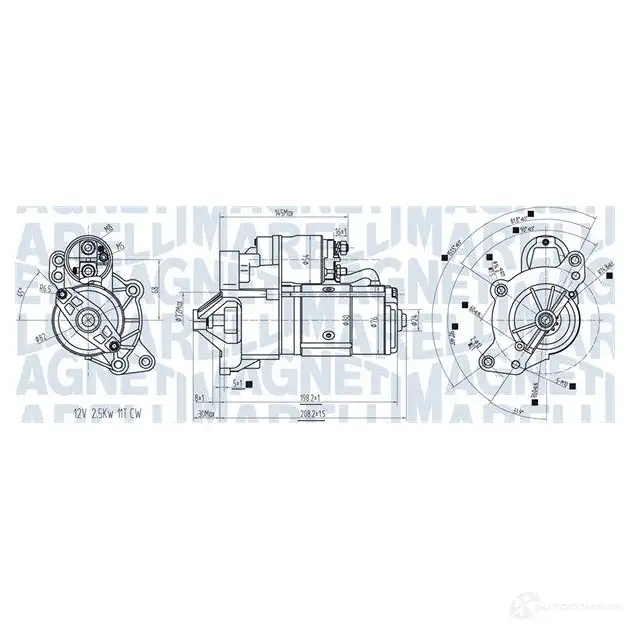 Стартер MAGNETI MARELLI 063721416010 O 6TUB8 1437598315