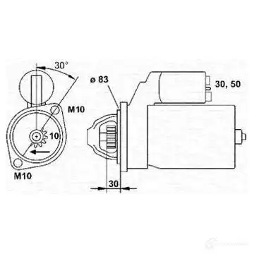 Стартер MAGNETI MARELLI 1047631 M SR431 943251449010 ENDUS6U