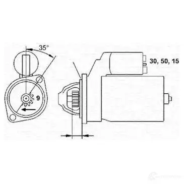 Стартер MAGNETI MARELLI 1047580 FDSSMO MSR65 7 943251220010 изображение 0
